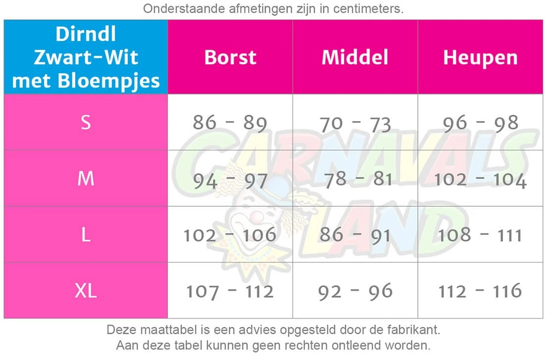Overig Dirndl Zwart-Wit Met Bloempjes 5 Overig Dirndl Zwart-Wit Met Bloempjes - Afbeelding 3