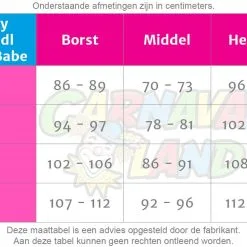 Overig Sexy Dirndl Beer Babe -Kostuum Wereld Winkel maattabel 138