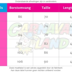 Overig Sexy Trachten Dirndl Zwart/Rood 3dlg (100% Katoen) -Kostuum Wereld Winkel maattabel 157
