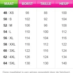 Overig Kostuum Western Boef Dalton 13 Overig Kostuum Western Boef Dalton -Kostuum Wereld Winkel maattabel 59