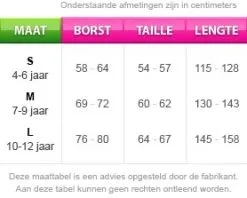 Overig Jurk Alice Wonderland Voor Meisjes -Kostuum Wereld Winkel maattabel 9