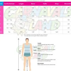 Overig Herenkostuum Sjeik Zwart-Wit 8 Overig Herenkostuum Sjeik Zwart-Wit -Kostuum Wereld Winkel maattabel 9009 13