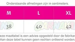 LEG AVENUE Dameskostuum Marvelous Mad Hatter -Kostuum Wereld Winkel maattabel dames leg avenue 5