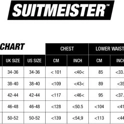 Herenkostuum Suitmeister The Riddler -Kostuum Wereld Winkel maattabel suitmeister 1
