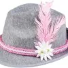 Overig Oktoberfest Hoed Grijs/Roze Voor Dames