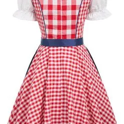 Overig Oktoberfest Jurkje Dirndl Edelweiss -Kostuum Wereld Winkel oktoberfest jurkje dirndl edelweiss achterkant