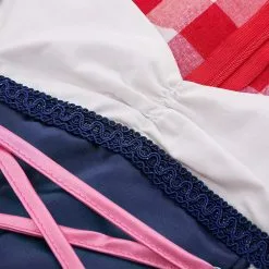 Overig Oktoberfest Jurkje Dirndl Edelweiss -Kostuum Wereld Winkel oktoberfest jurkje dirndl edelweiss detail afwerking