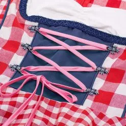 Overig Oktoberfest Jurkje Dirndl Edelweiss -Kostuum Wereld Winkel oktoberfest jurkje dirndl edelweiss detail bovenkant