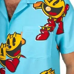 OppoSuits Summer Combo PAC-MAN Waka-Waka ™ -Kostuum Wereld Winkel opposuits summer combo pac man waka waka detail overhemd