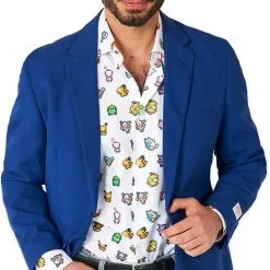 Overhemd OppoSuits Pixel Pokemon ™ -Kostuum Wereld Winkel overhemd opposuits pixel pokemon 4
