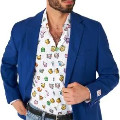 Overhemd OppoSuits Pixel Pokemon ™ -Kostuum Wereld Winkel overhemd opposuits pixel pokemon 5