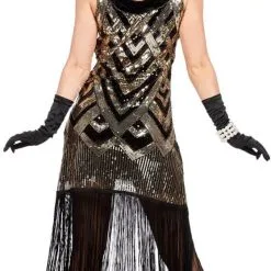 Overig Peaky Blinders Charleston Jurk Grace Luxe -Kostuum Wereld Winkel peaky blinders charleston jurk grace luxe achterkant