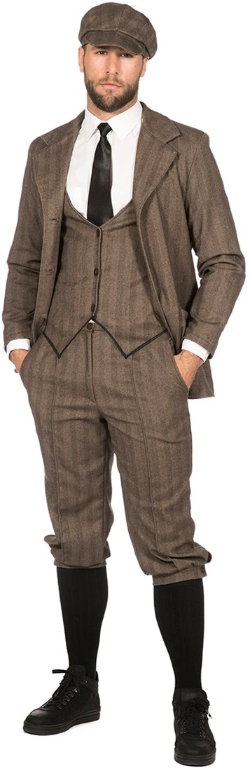 Overig Peaky Blinders Colbert Bruin Luxe - Jaren 20 3 Overig Peaky Blinders Colbert Bruin Luxe - Jaren 20