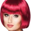 Overig Pruik Bobline Cabaret Robijnrood -Kostuum Wereld Winkel pruik bobline cabaret robijnrood