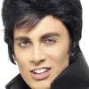Overig Pruik Elvis Zwart - King Of Rock'n Roll -Kostuum Wereld Winkel pruik elvis zwart king of rock apos n roll
