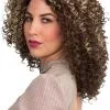Overig Pruik Krullen Mel B Bruin-Blond -Kostuum Wereld Winkel pruik krullen mel b bruin blond