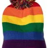 Overig Regenboog Muts Met Pompon -Kostuum Wereld Winkel regenboog muts met pompon