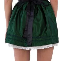 Overig Sexy Dirndl Groen-Zwart 3dlg. -Kostuum Wereld Winkel sexy dirndl groen zwart 3dlg detail achterkant