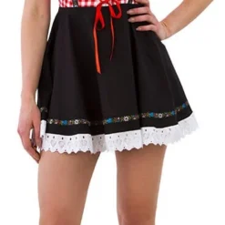 Overig Sexy Dirndl Rood-Zwart Modern -Kostuum Wereld Winkel sexy dirndl rood zwart modern 3