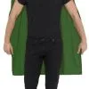 Overig Superhelden Cape Groen Met Oogmasker 2 Overig Superhelden Cape Groen Met Oogmasker -Kostuum Wereld Winkel superhelden cape groen met oogmasker