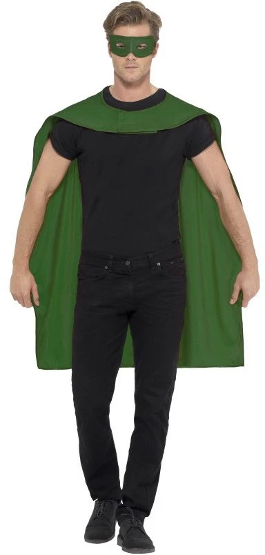 Overig Superhelden Cape Groen Met Oogmasker 3 Overig Superhelden Cape Groen Met Oogmasker