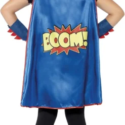 Overig Superhelden Set Voor Kinderen (3 Dlg) -Kostuum Wereld Winkel superhelden set voor kinderen 3 dlg achterkant meisje