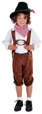 Overig Tiroler Broek Bruin Voor Kinderen