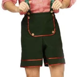 Overig Tiroler Broek Groen Bloemen -Kostuum Wereld Winkel tiroler broek groen bloemen 3