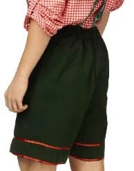 Overig Tiroler Broek Groen Bloemen -Kostuum Wereld Winkel tiroler broek groen bloemen zijkant