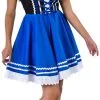 Overig Tiroler Dirndl Zwart-Blauw 50cm 2dlg. (100% Katoen) -Kostuum Wereld Winkel tiroler dirndl zwart blauw 50cm 2dlg 100 katoen