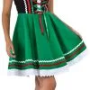 Overig Tiroler Dirndl Zwart-Groen 50cm 2dlg. (100% Katoen) 1 Overig Tiroler Dirndl Zwart-Groen 50cm 2dlg. (100% Katoen) -Kostuum Wereld Winkel tiroler dirndl zwart groen 50cm 2dlg 100 katoen