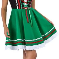Overig Tiroler Dirndl Zwart-Groen 50cm 2dlg. (100% Katoen)