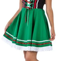 Overig Tiroler Dirndl Zwart-Groen 50cm 2dlg. (100% Katoen) 10 Overig Tiroler Dirndl Zwart-Groen 50cm 2dlg. (100% Katoen) -Kostuum Wereld Winkel tiroler dirndl zwart groen 50cm 2dlg 100 katoen 3