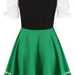 Overig Tiroler Dirndl Zwart-Groen 50cm 2dlg. (100% Katoen) 12 Overig Tiroler Dirndl Zwart-Groen 50cm 2dlg. (100% Katoen) -Kostuum Wereld Winkel tiroler dirndl zwart groen 50cm 2dlg 100 katoen achterkant