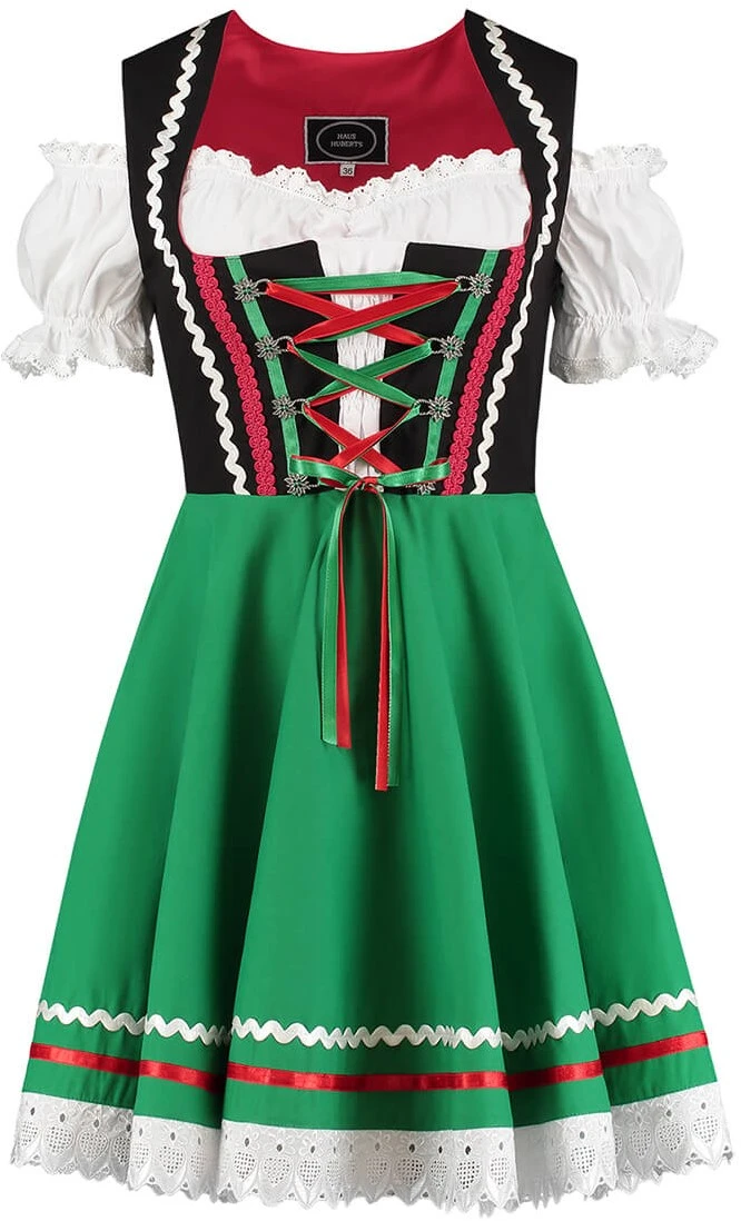 Overig Tiroler Dirndl Zwart-Groen 50cm 2dlg. (100% Katoen) 6 Overig Tiroler Dirndl Zwart-Groen 50cm 2dlg. (100% Katoen) - Afbeelding 4