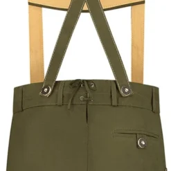 Overig Tiroler Lederhose Mosgroen Kort (Nepleer) -Kostuum Wereld Winkel tiroler lederhose mosgroen kort nepleer product achterkant
