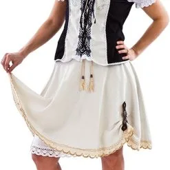 Overig Tiroler Trachtenmieder Met Rok Ecru