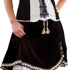 Overig Tiroler Trachtenmieder Met Rok Zwart