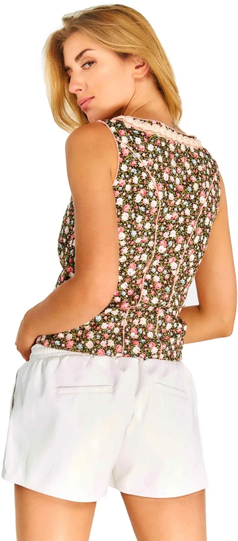 Overig Tiroler Trachtenmieder Roosjes Voor Dames 5 Overig Tiroler Trachtenmieder Roosjes Voor Dames - Afbeelding 3