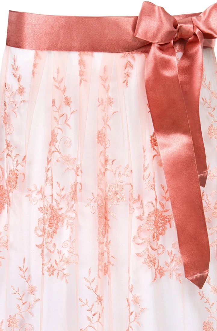 Overig Trachten Dirndlschort Luxe Abrikoos (70cm) 4 Overig Trachten Dirndlschort Luxe Abrikoos (70cm) - Afbeelding 2