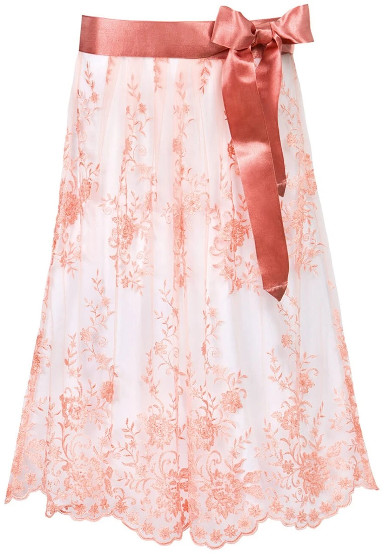 Overig Trachten Dirndlschort Luxe Abrikoos (70cm) 3 Overig Trachten Dirndlschort Luxe Abrikoos (70cm)