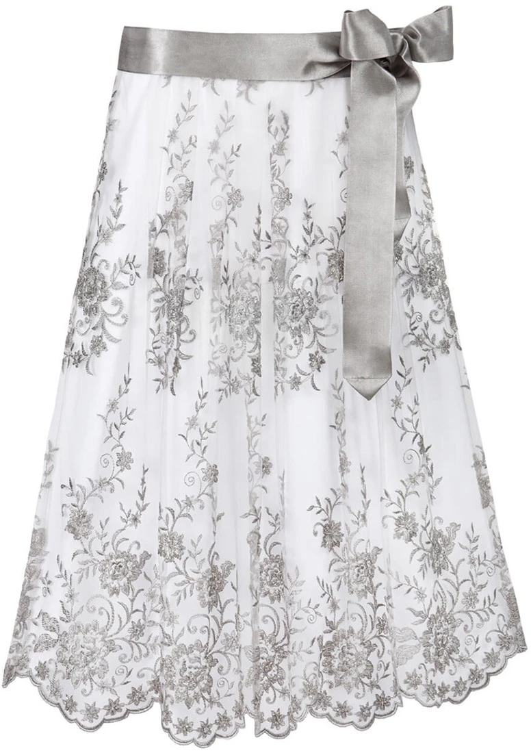 Overig Trachten Dirndlschort Luxe Grijs (70cm) 3 Overig Trachten Dirndlschort Luxe Grijs (70cm)